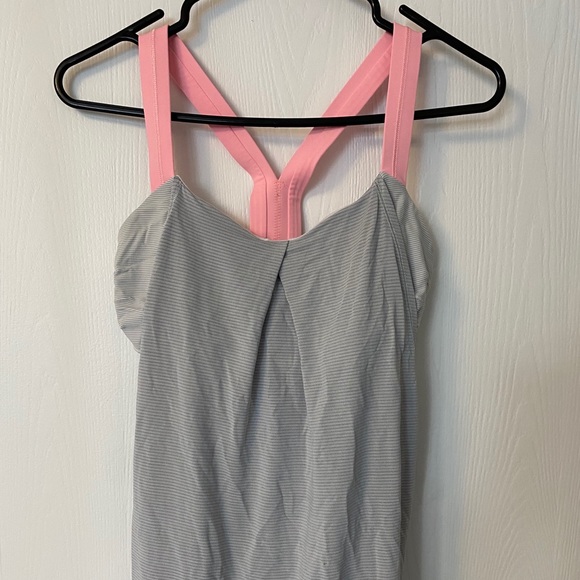 Grey and Pink Lulu Tank - EUC - Picture 1 of 5